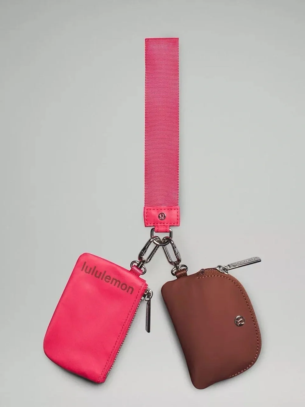Lululemon Dual Pouch Wristlet- Ancient Copper/Glaze Pink